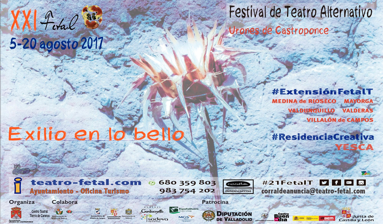 Cartel del Festival de Teatro Alternativo (FETAL) 2017