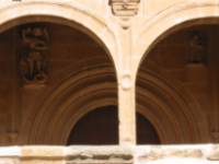 Detalle ángel enjuta acceso Iglesia parroquial de Aldearrubia- San Miguel Arcángel