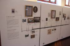 Detalle de la exposición que relata la historia de Casa Botines y el legado leonés de Antonio Gaudí