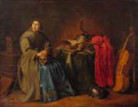 GERRIT DONCK. Renunciación. Pintura Holandesa s. XVII