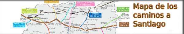 Mapa Caminos de Santiago por Castilla y León 2021