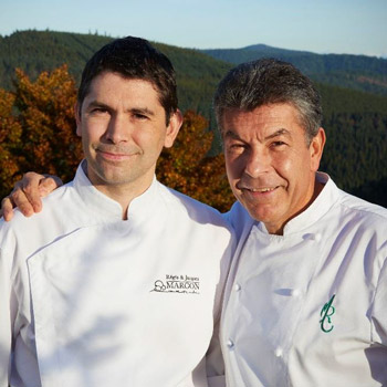 Chef Regis Marcon y Chef Jacques Marcon