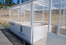 Barco en el embalse de Riaño