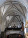 Interior hacia la nave Iglesia parroquial de Santa María la Mayor