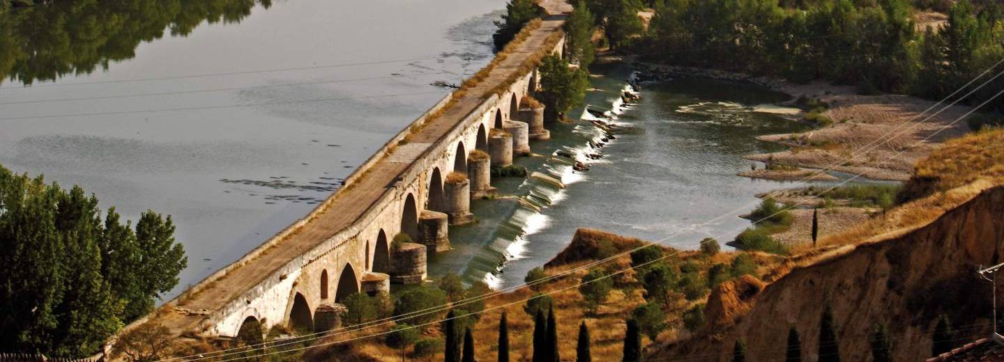Toro. Puente romanico y rio Duero