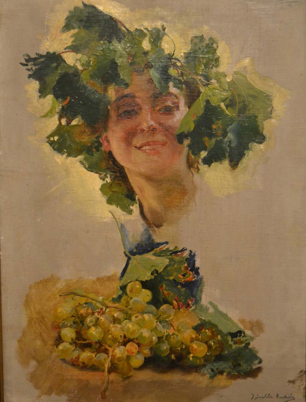 Joaquín Sorolla. Mujer con hojas de Parra. Estudio para la Vendimia.